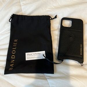 Bandolier Black/Pewter Hailey 12Pro Max case